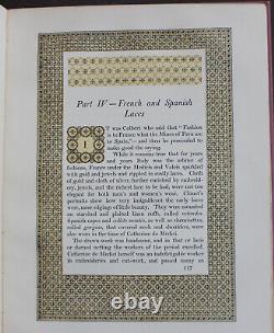 Rare Antique Old Book Lace 1904 Illustrated Italian Spanish Irish Fashion