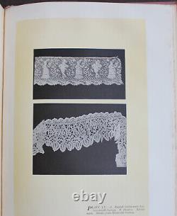 Rare Antique Old Book Lace 1904 Illustrated Italian Spanish Irish Fashion