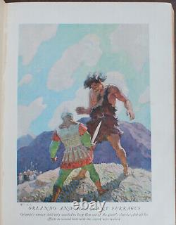 Rare Antique Old Book Legends Of Charlemagne 1924 Illustrated Fairy Tale Story