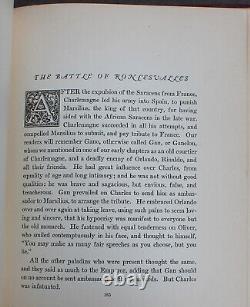 Rare Antique Old Book Legends Of Charlemagne 1924 Illustrated Fairy Tale Story