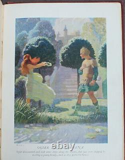 Rare Antique Old Book Legends Of Charlemagne 1924 Illustrated Fairy Tale Story