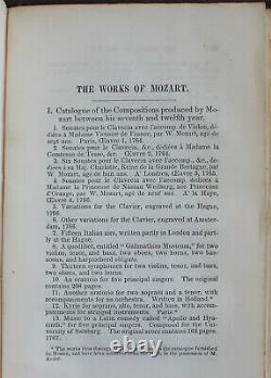 Rare Antique Old Book Life of Mozart 1845 Music History Prodigy Classical Scarce