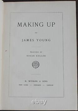 Rare Antique Old Book Makeup 1905 Illustrated Blackface Race Cosmetics Scarce