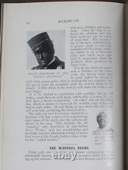 Rare Antique Old Book Makeup 1905 Illustrated Blackface Race Cosmetics Scarce