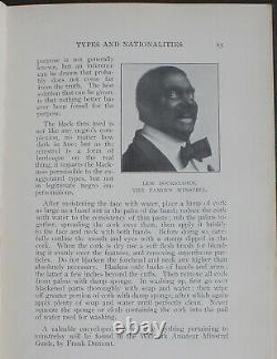 Rare Antique Old Book Makeup 1905 Illustrated Blackface Race Cosmetics Scarce