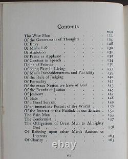 Rare Antique Old Book Maxims William Penn 1901 Master Servant Secrecy + more