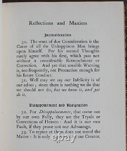 Rare Antique Old Book Maxims William Penn 1901 Master Servant Secrecy + more