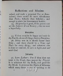 Rare Antique Old Book Maxims William Penn 1901 Master Servant Secrecy + more