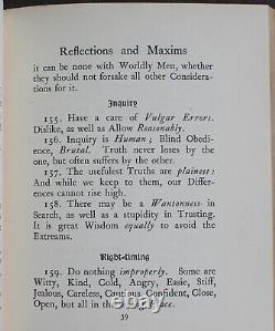 Rare Antique Old Book Maxims William Penn 1901 Master Servant Secrecy + more