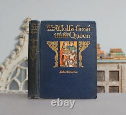 Rare Antique Old Book Medieval Fairy Tale 1931 Illustrated Queen Knights Wolf