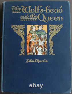 Rare Antique Old Book Medieval Fairy Tale 1931 Illustrated Queen Knights Wolf