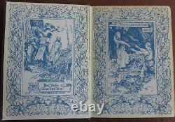 Rare Antique Old Book Medieval Fairy Tale 1931 Illustrated Queen Knights Wolf