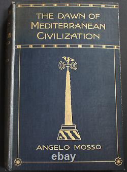 Rare Antique Old Book Mediterranean Civilization 1910 Illustrated Italy Egypt