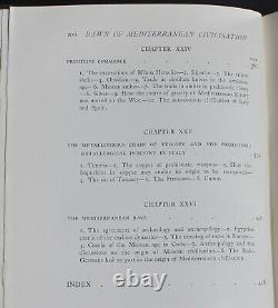 Rare Antique Old Book Mediterranean Civilization 1910 Illustrated Italy Egypt