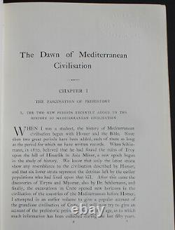 Rare Antique Old Book Mediterranean Civilization 1910 Illustrated Italy Egypt