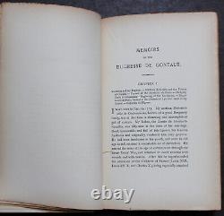 Rare Antique Old Book Memoirs of French Duchess 1894 Revolution Scarce Numbered