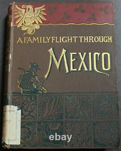 Rare Antique Old Book Mexico 1896 1st Edition Illustrated Aztec Mayan Havana +++
