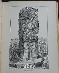 Rare Antique Old Book Mexico 1896 1st Edition Illustrated Aztec Mayan Havana +++