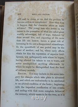 Rare Antique Old Book Mind & Matter 1857 Dreams + more, Scarce Work & Provenance