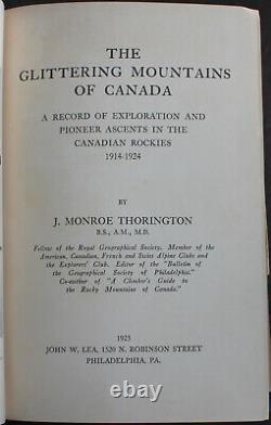 Rare Antique Old Book Mountains Canada 1925 Illustrated 1st Numbered Signed