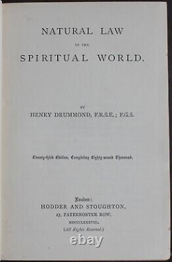 Rare Antique Old Book Natural Law In The Spirit World 1888 Occult Eternal Life