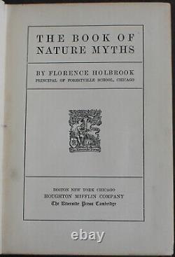 Rare Antique Old Book Nature Myths 1902 Illustrated Native American Fairy Tales