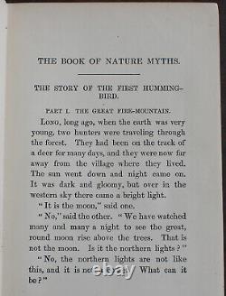 Rare Antique Old Book Nature Myths 1902 Illustrated Native American Fairy Tales