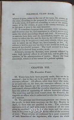 Rare Antique Old Book Origin & Nature Political Power 1835 United States America