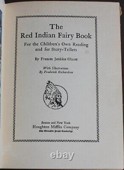 Rare Antique Old Book Red Indian Fairy Tales 1917 Illustrated Native Americans