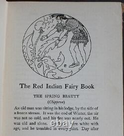 Rare Antique Old Book Red Indian Fairy Tales 1917 Illustrated Native Americans