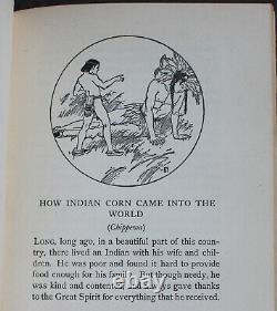 Rare Antique Old Book Red Indian Fairy Tales 1917 Illustrated Native Americans