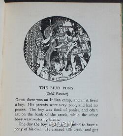 Rare Antique Old Book Red Indian Fairy Tales 1917 Illustrated Native Americans