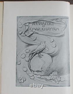 Rare Antique Old Book Rubaiyat Omar Khayyam 1894 Illustrated Astronomer Persia