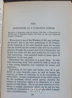 Rare Antique Old Book Science Hypnotism 1928 Illustrated Occult Control