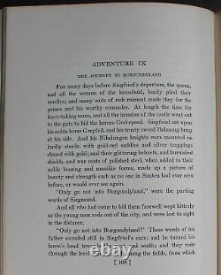 Rare Antique Old Book Siegfried 1931 Illustrated Norse Viking Legend Thor Loki