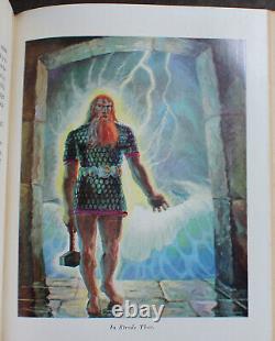 Rare Antique Old Book Siegfried 1931 Illustrated Norse Viking Legend Thor Loki