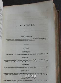 Rare Antique Old Book Society, Philosophy, Religion 1839 Provenance Scarce Work