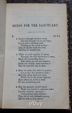 Rare Antique Old Book Songs For The Sanctuary 1879 Christian Religion Scarce