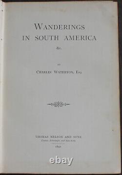 Rare Antique Old Book South America 1891 Illustrated Vampire Bats Indians Poison