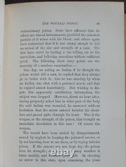 Rare Antique Old Book South America 1891 Illustrated Vampire Bats Indians Poison