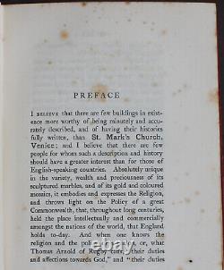 Rare Antique Old Book St. Mark's Church Venice 1898 Illustrated Italy Europe