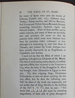 Rare Antique Old Book St. Mark's Church Venice 1898 Illustrated Italy Europe