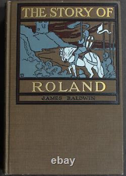 Rare Antique Old Book Story Of Roland 1911 Illustrated Medieval Fairy Tales