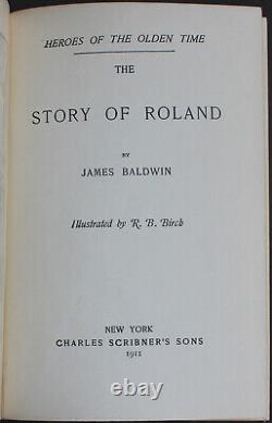 Rare Antique Old Book Story Of Roland 1911 Illustrated Medieval Fairy Tales