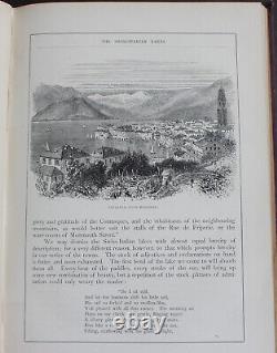 Rare Antique Old Book Switzerland 1871 Illustrated Swiss Cantons Zurich Europe