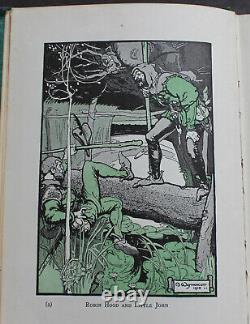 Rare Antique Old Book Tales Of Robin Hood 1915 1st Edition Illustrated Scarce