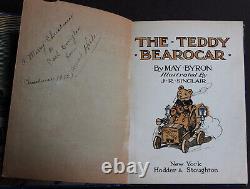 Rare Antique Old Book Teddy Bear Fairy Tale 1912 1st Edition Illustrated Cat ++