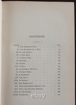 Rare Antique Old Book The Burning of Rome 1892 Illustrated Nero Italy Scarce +++