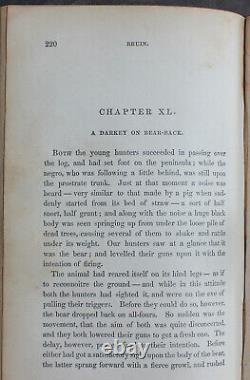 Rare Antique Old Book The Grand Bear Hunt 1859 Illustrated Polar Sun Sloth +