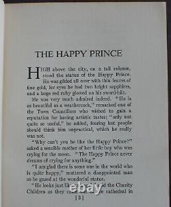 Rare Antique Old Book The Happy Prince 1913 Illustrated Fairy Tales Oscar Wilde